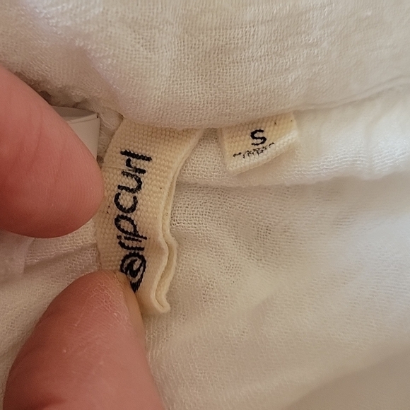 RIP CURL Women White Long Sleeve Button-Down Shirt S - Picture 7 of 10